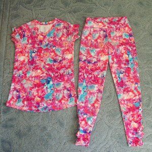 Girl's leggings set. Size 10/12  (#EV1238)